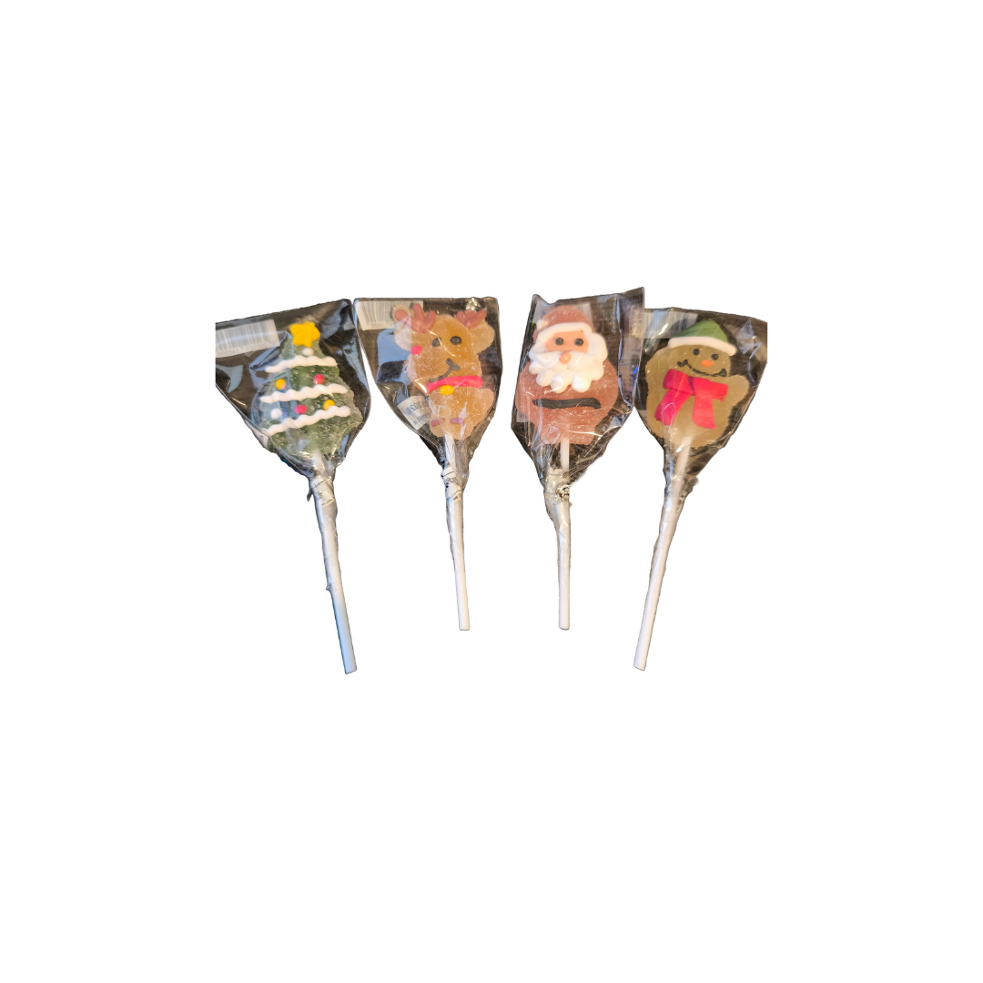 MINI FRUIT PASTE LOLLIPOP (UNIT) - CHRISTMAS