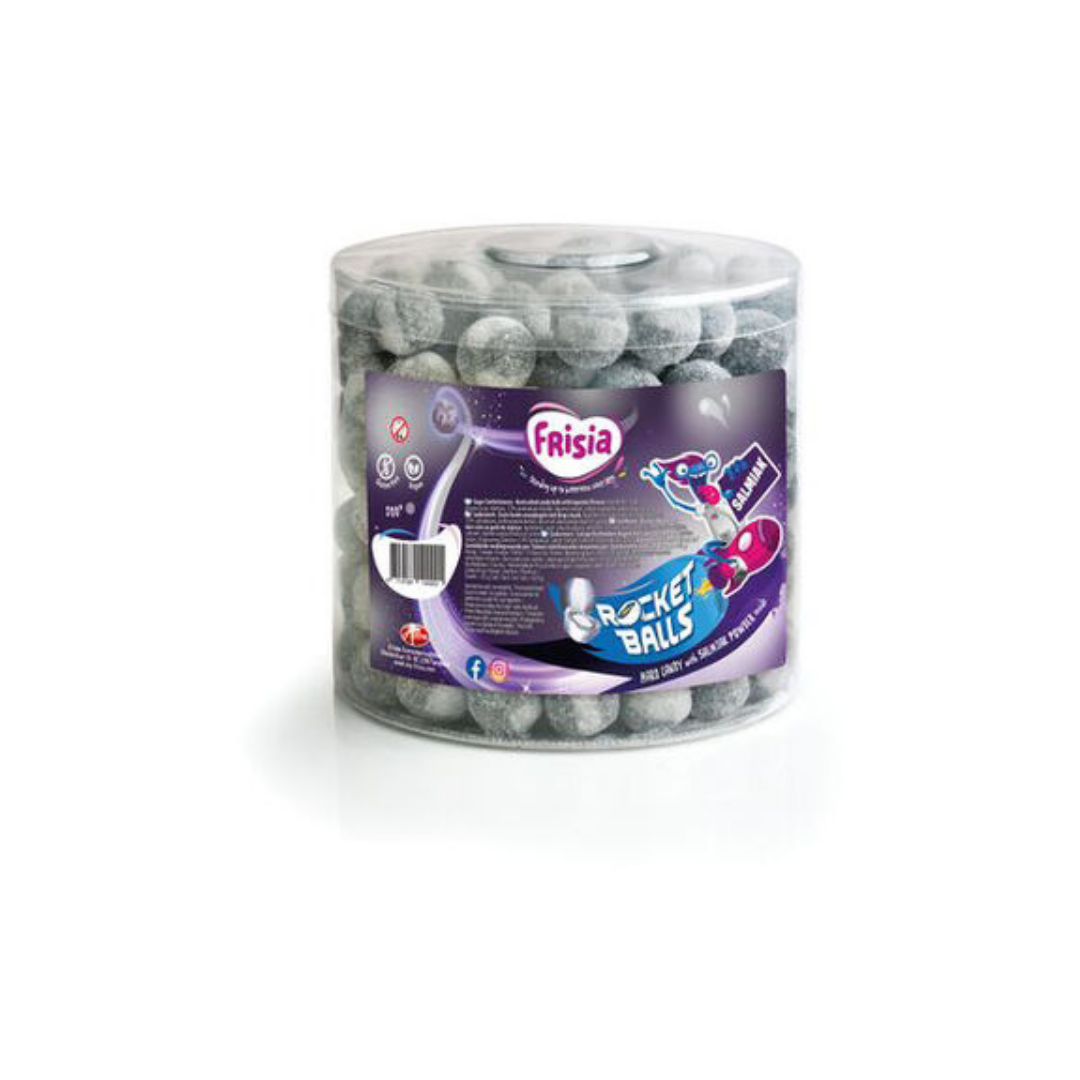 FRISIA ROCKET BALLS SOUR LICORICE (PACK OF 10)